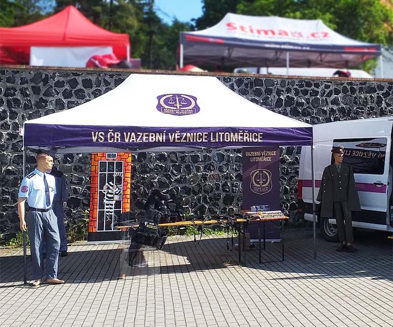 Party stan 4.5x3 nožnicový sport a kluby