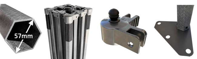 Párty stany composite redx