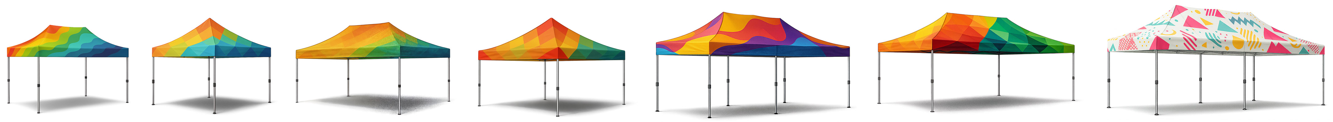 party stany s potlačou v rôznych veľkostiach redx