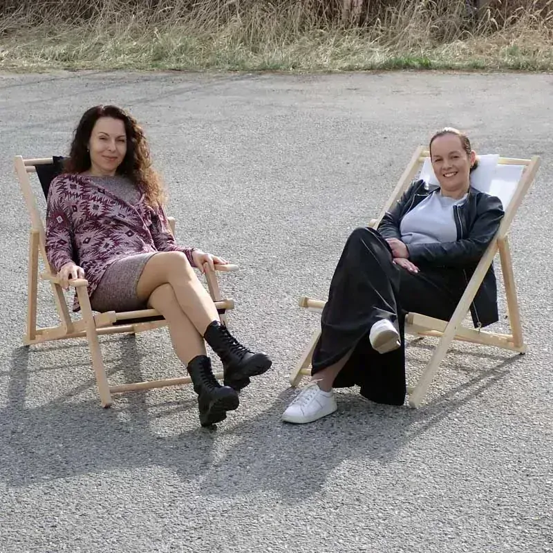 Skladacie plážové lehátko