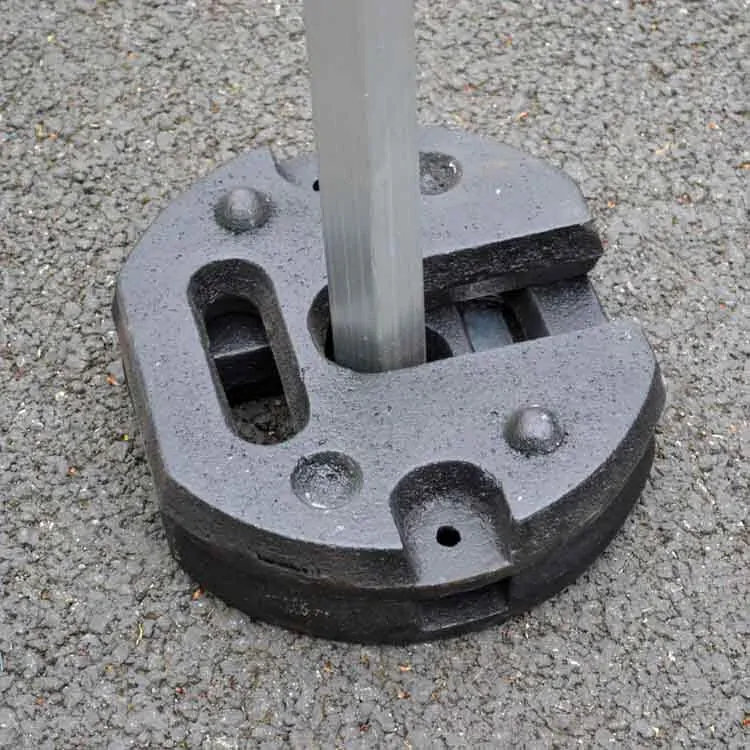 24 kg železné závažia pre nožnicové stany (sada 2x 12 kg)