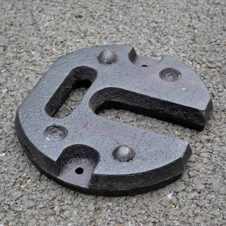 24 kg železné závažia pre nožnicové stany (sada 2x 12 kg)