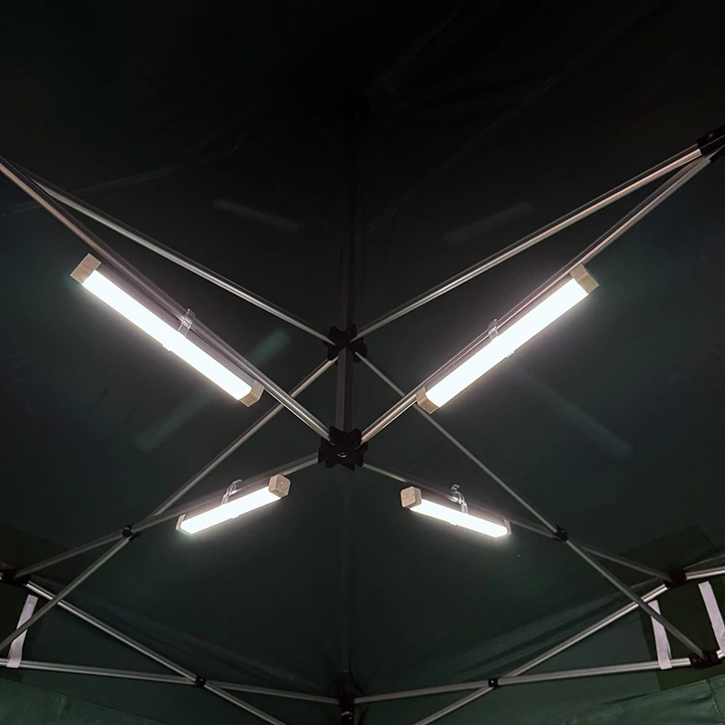 Sada 4x ks dobíjateľných LED svetiel