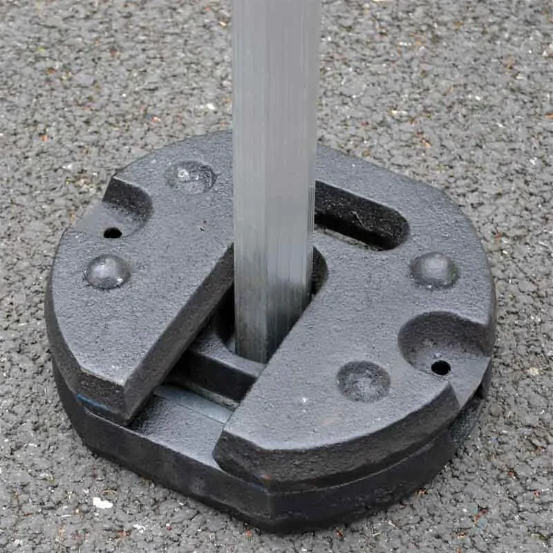 24 kg železné závažia pre nožnicové stany (sada 2x 12 kg)