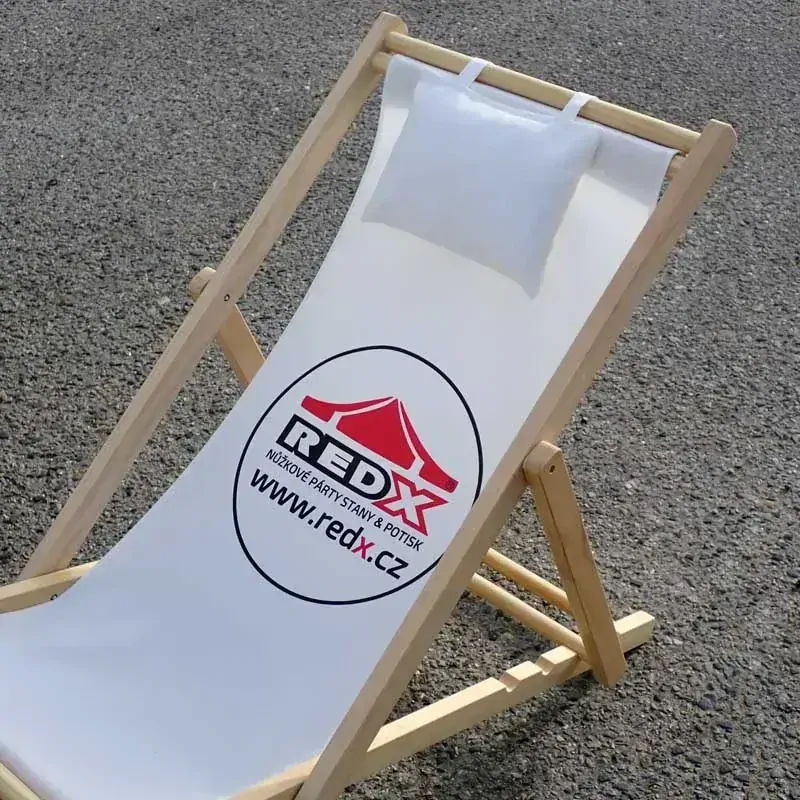 Skladacie plážové lehátko s potlačou