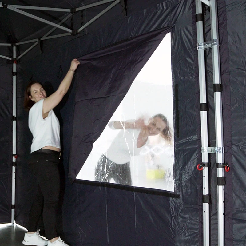 2x nožnicový párty stan 9x3 m – Balíček 4