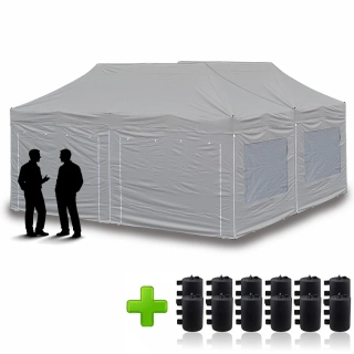 2x nožnicový párty stan 6x3 m – Balíček 2