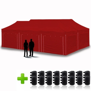 2x nožnicový párty stan 9x3 m – Balíček 4